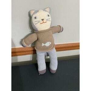 Blabla Kids Sardine the Cat Regular Cotton Knit Doll 12" Waldorf Plush